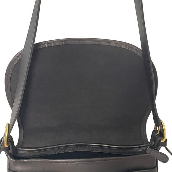 Vintage Coach Fletcher Messenger Bag Black Leather 4150 - Picture 9 of 13